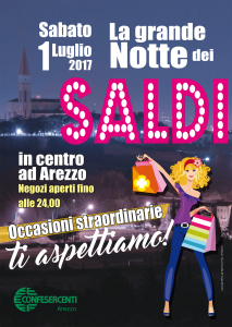 la grande notte dei saldi