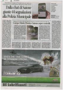 Corriere di Arezzo 18 ottobre 2017