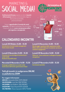 Calendario corso social Associati Confesercenti