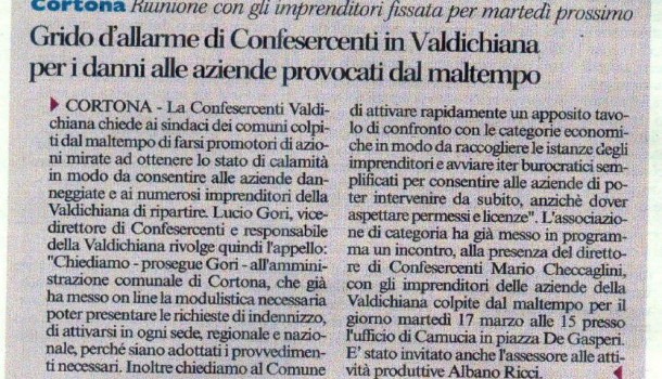 CORRIERE DI AREZZO 12 MARZO 2015