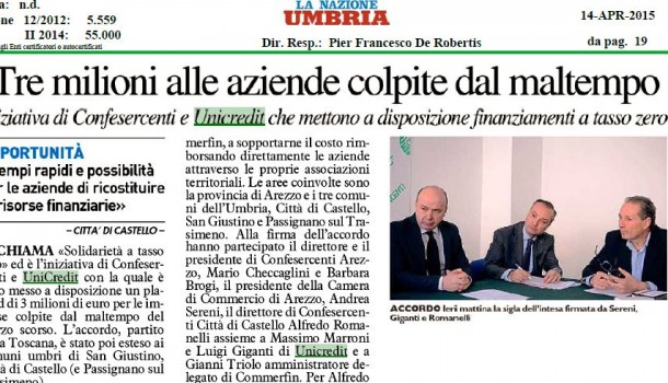 La Nazione dell’Umbria 14 aprile 2015