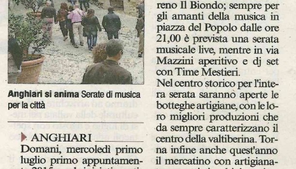 Corriere di Arezzo 30 giugno 2015