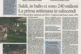 La Nazione di Arezzo 11 luglio 2015