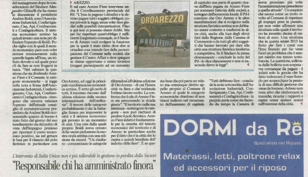 Corriere di Arezzo 8 agosto 2015