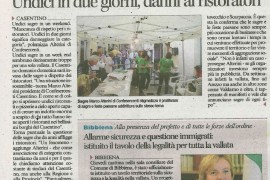 Corriere di Arezzo 8 agosto 2015