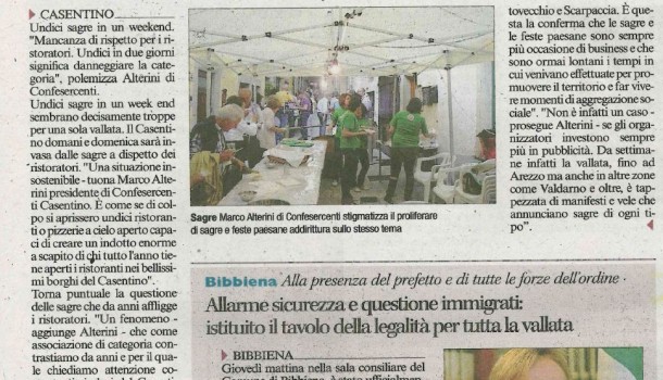 Corriere di Arezzo 8 agosto 2015