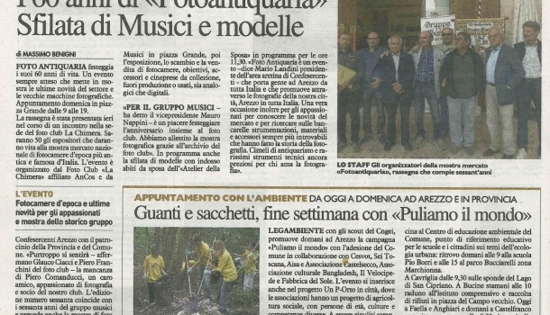 La Nazione di Arezzo 25 settembre 2015