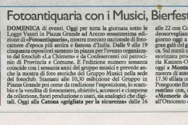 La Nazione  di Arezzo 27 settembre 2015