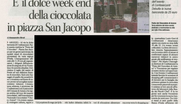 Corriere di Arezzo 20 novembre 2015