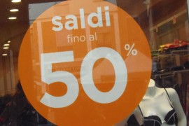 SALDI INVERNALI AL VIA IL 5 GENNAIO 2016