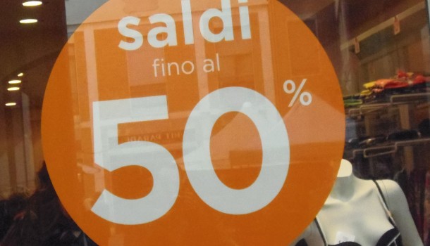 SALDI INVERNALI AL VIA IL 5 GENNAIO 2016