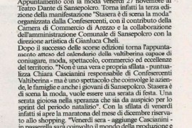 Corriere di Arezzo 25 novembre 2015