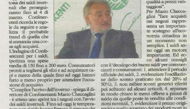 Corriere di Arezzo – 5 gennaio 2016