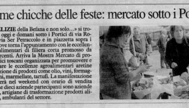 La Nazione di Arezzo – 9 gennaio 2016