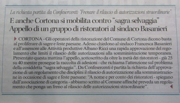 Corriere di Arezzo 17 febbraio 2016