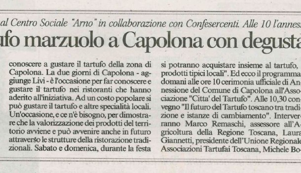 Corriere di Arezzo 18 marzo 2016