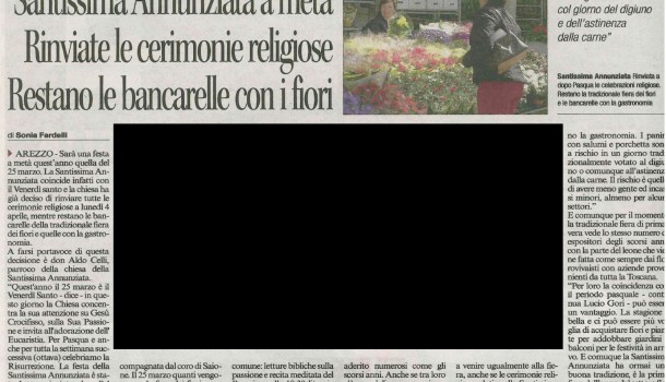 Corriere di Arezzo 23 marzo 2016