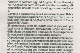Corriere di Arezzo 15 maggio 2016