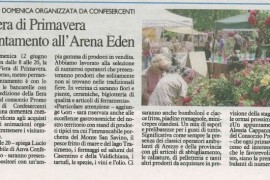 La Nazione di Arezzo 10 giugno 2016