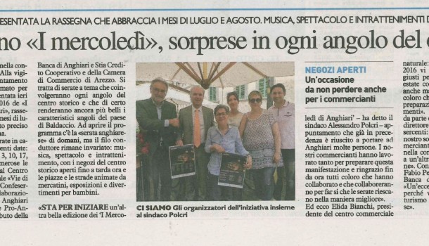 La Nazione di Arezzo 5 luglio 2016