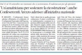 Corriere di Arezzo 10 settembre 2016