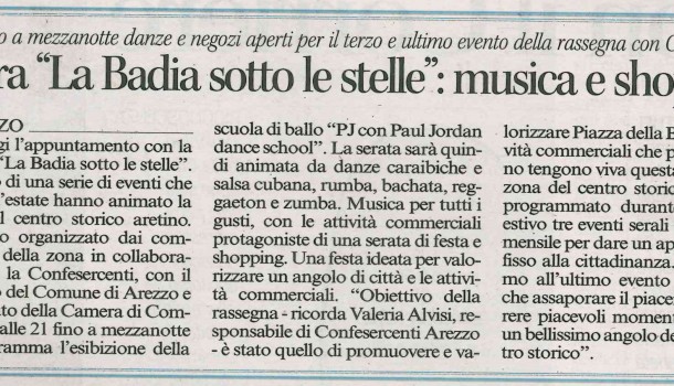 Corriere di Arezzo 23 settembre 2016