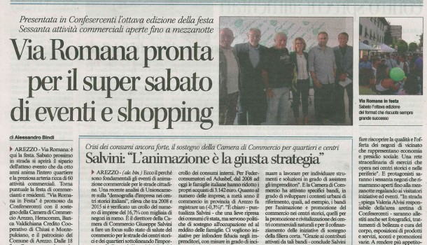 Corriere di Arezzo 7 settembre 2016