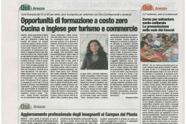 Corriere di Arezzo e Corriere di Siena- Speciale Lavoro – 14 settembre 2016