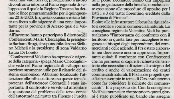 Corriere di Arezzo 16 novembre 2016