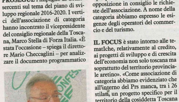 La Nazione di Arezzo 12 novembre 2016