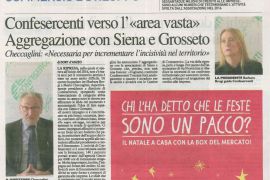 La Nazione di Arezzo 22 dicembre 2016
