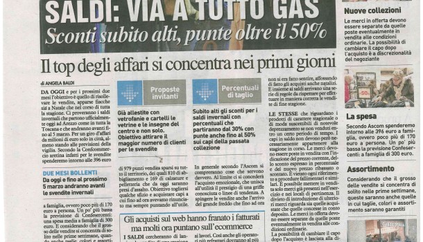 La Nazione di Arezzo 5 gennaio 2017