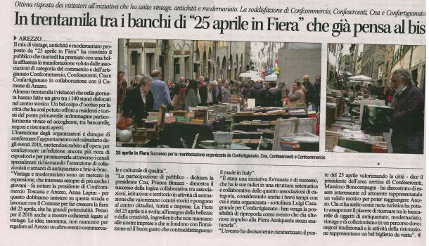 Corriere di Arezzo 27 aprile 2017