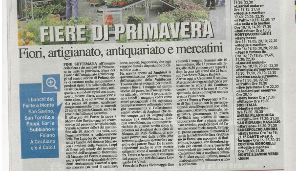 La Nazione di Arezzo 22 aprile 2017