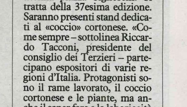 La Nazione di Arezzo 28 aprile 2017