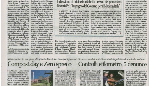 Corriere di Arezzo 7 settembre 2017