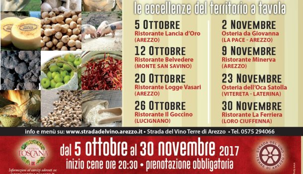 Cene del Gusto: dal 5 ottobre al 30 novembre 2017