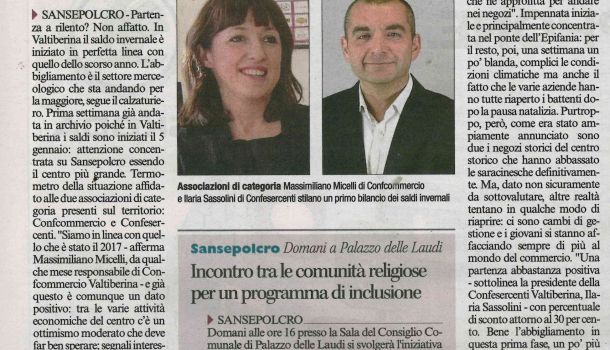 Corriere di Arezzo 9 gennaio 2018