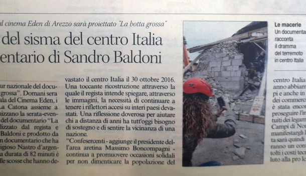 Corriere di Arezzo 15 aprile 2018