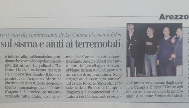 Corriere di Arezzo 18 aprile 2018