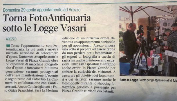 Corriere di Arezzo 27 aprile 2018