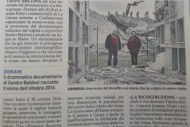 La Nazione di Arezzo 15 aprile 2018