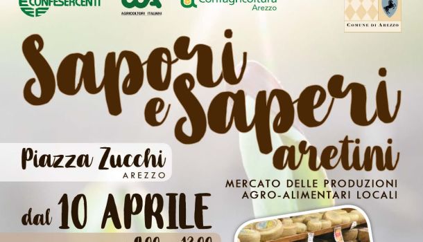 AL VIA IN PIAZZA ZUCCHI IL MERCATO “SAPORI E SAPERI ARETINI”