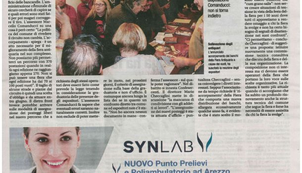 Corriere di Arezzo 8 maggio 2018