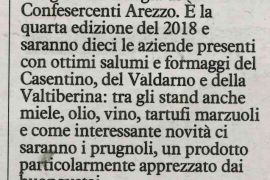 La Nazione di Arezzo 5 maggio 2018