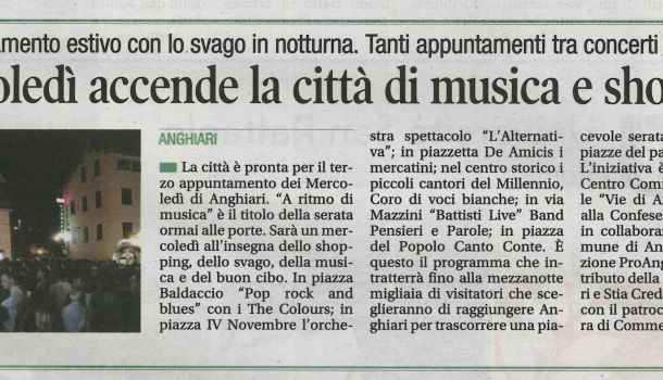 Corriere di Arezzo 18 luglio 2018