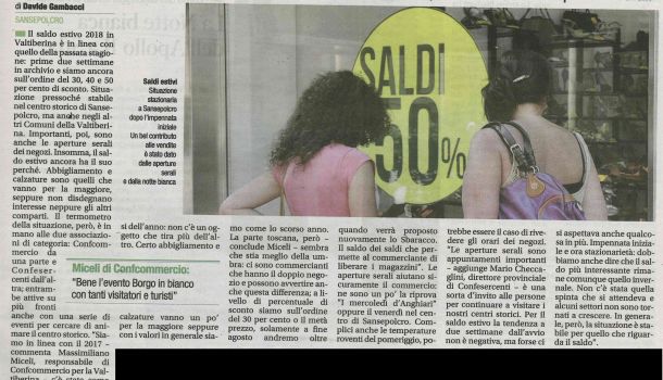 Corriere di Arezzo 21 luglio 2018
