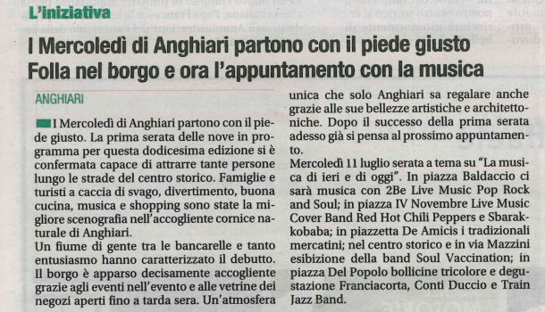 Corriere di Arezzo 6 luglio 2018