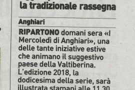 La Nazione di Arezzo 3 luglio 2018