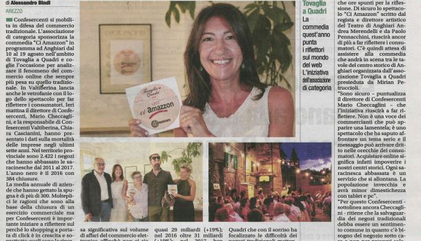 Corriere di Arezzo 3 agosto 2018